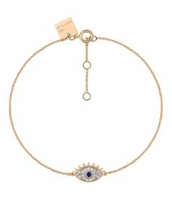 Ginette NY Bracelet Ajna Saphir Diamants Or Rose