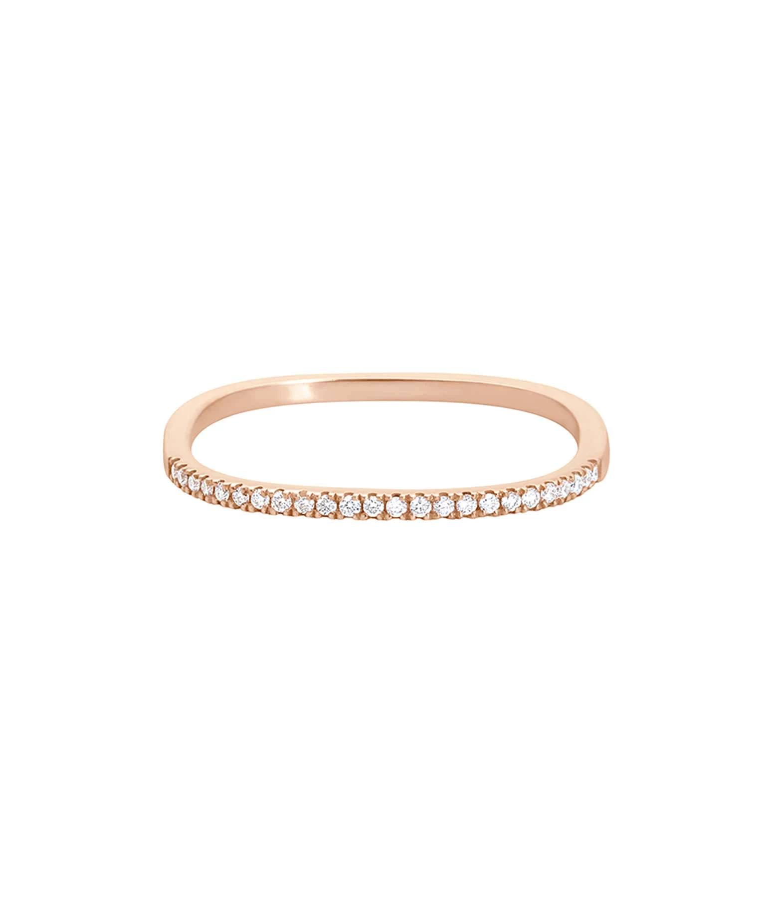 VANRYCKE Bague Charlie Semi-Pavée Diamants Or Rose 3 VANRYCKE Bague Charlie Semi-Pavée Diamants Or Rose