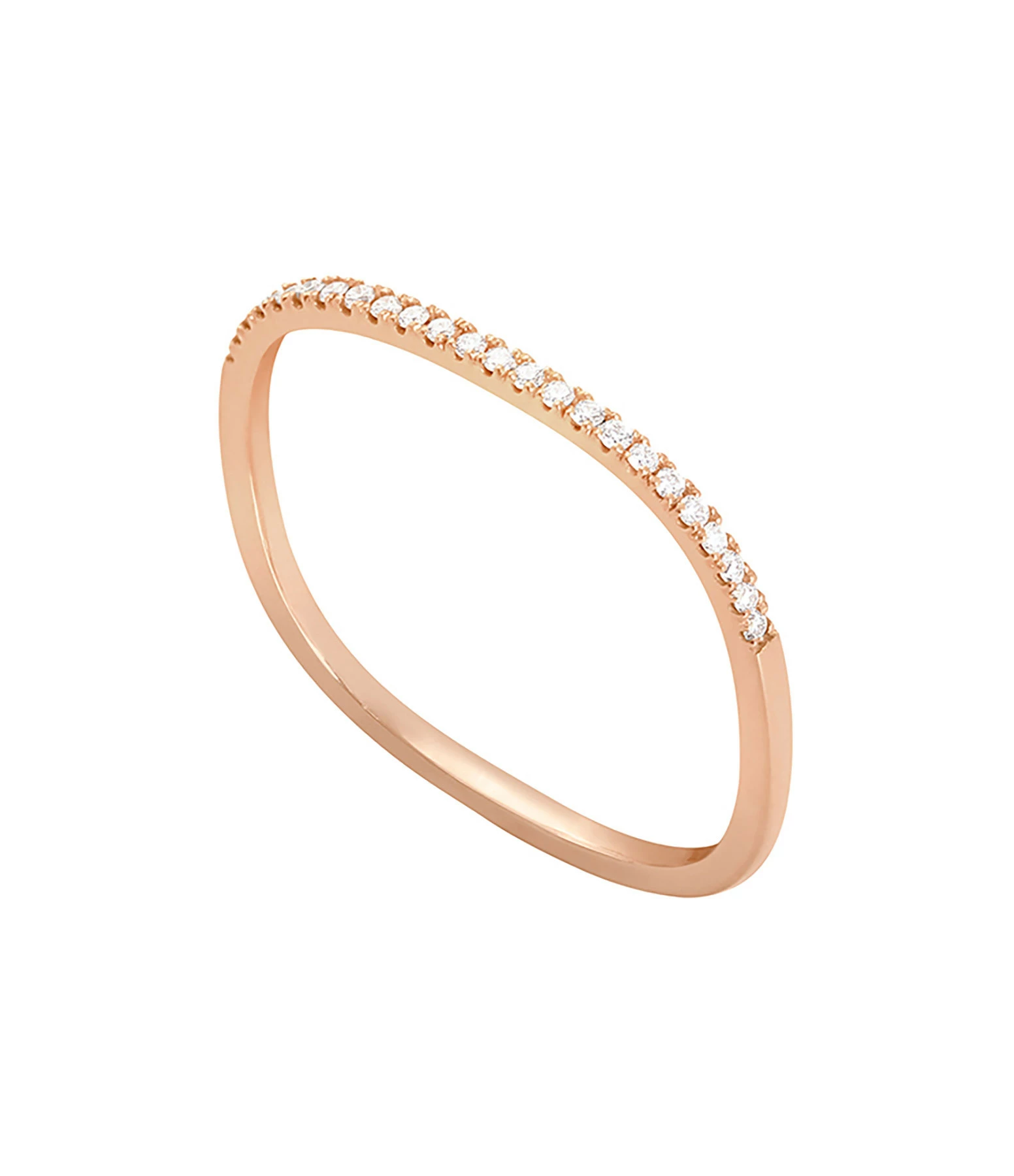 VANRYCKE Bague Charlie Semi-Pavée Diamants Or Rose 5 VANRYCKE Bague Charlie Semi-Pavée Diamants Or Rose – Image 3