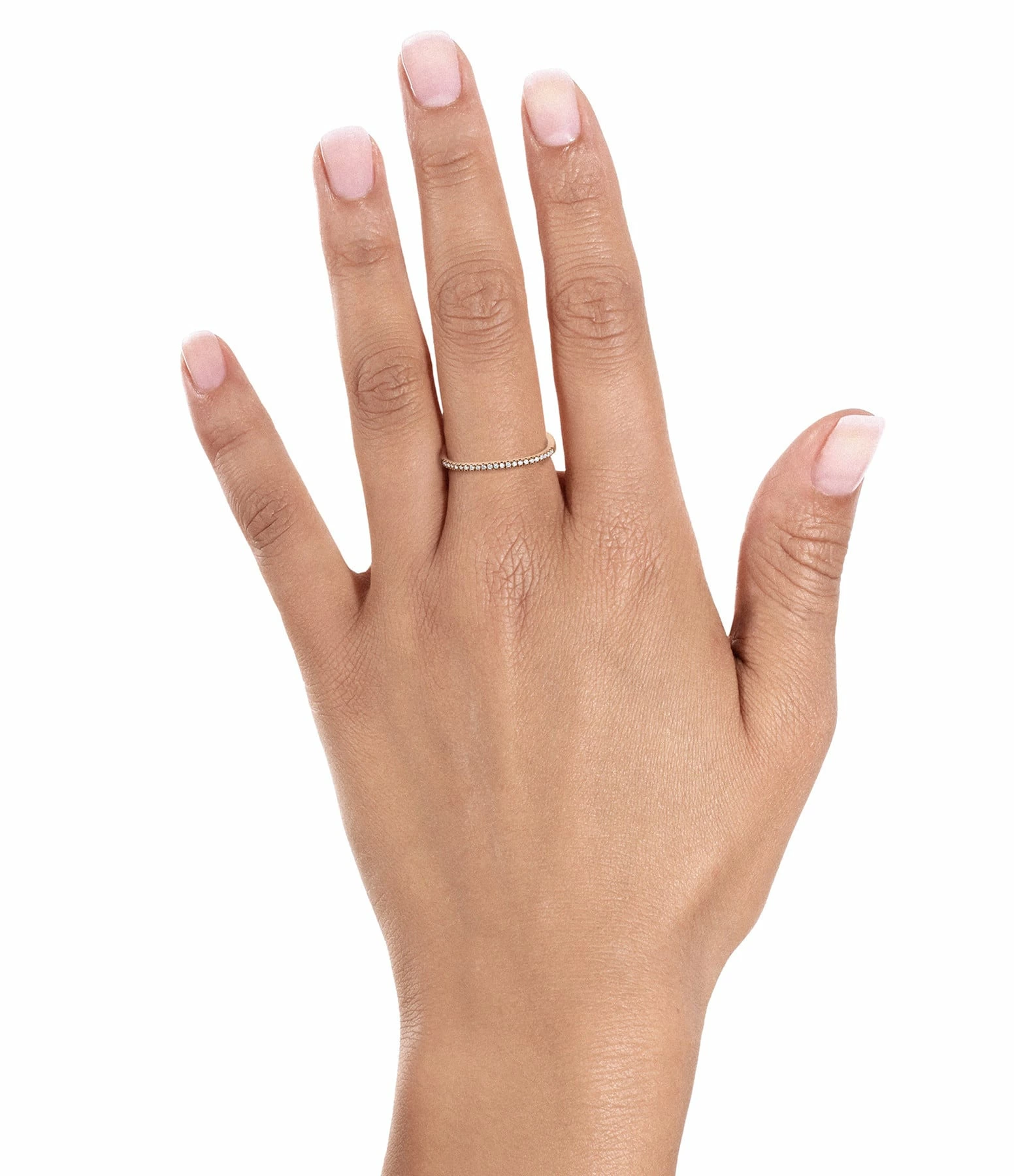 VANRYCKE Bague Charlie Semi-Pavée Diamants Or Rose 6 VANRYCKE Bague Charlie Semi-Pavée Diamants Or Rose – Image 4