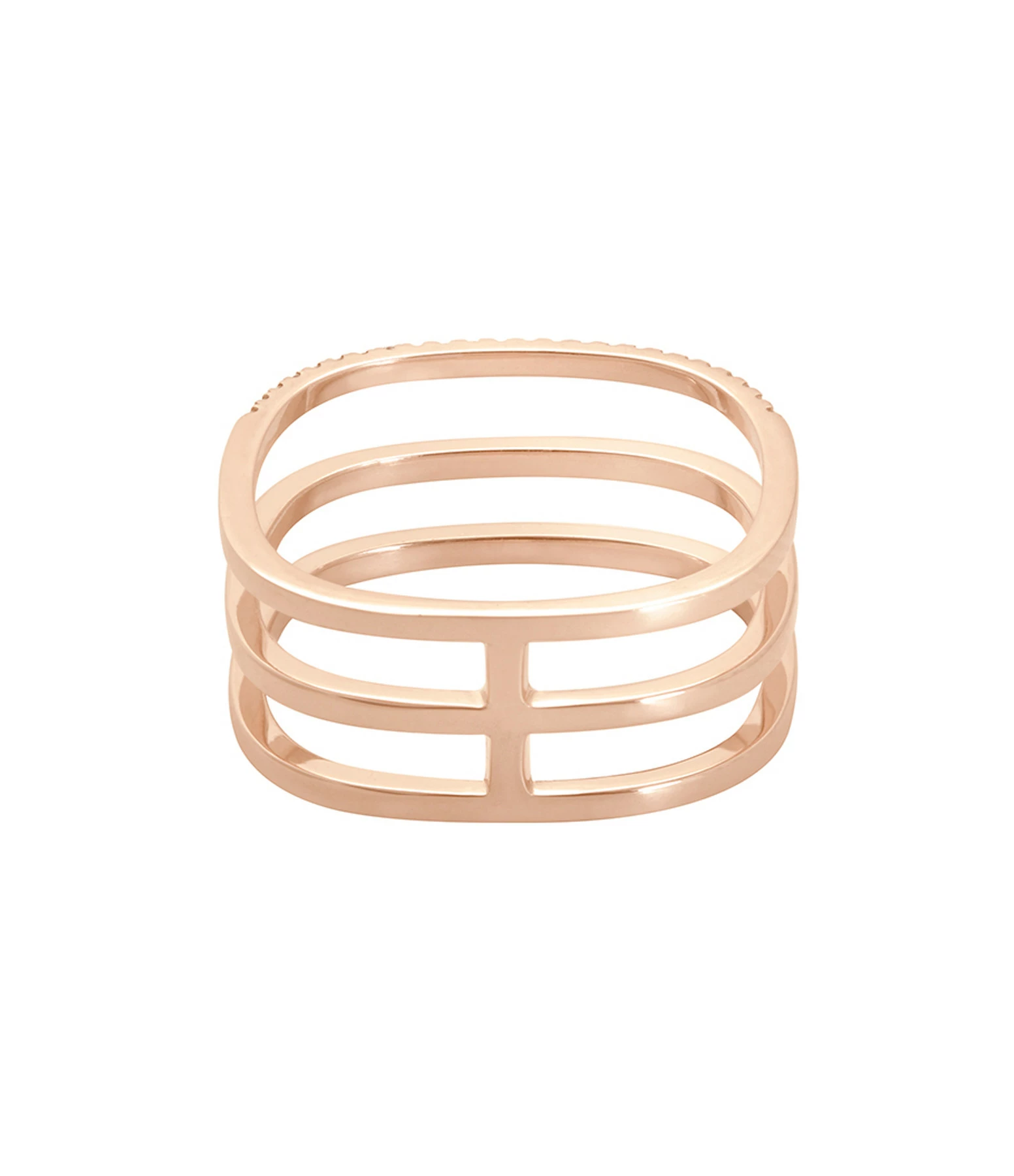 VANRYCKE Bague Charlie 3 Rangs Or Rose 4 VANRYCKE Bague Charlie 3 Rangs Or Rose – Image 2
