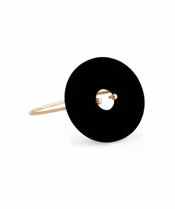 Ginette NY Jonc Donut Onyx Or Rose