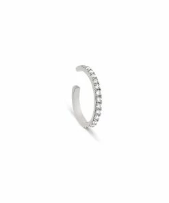 NAVA JOAILLERIE Bijou D'oreille Hash Diamants Or Blanc