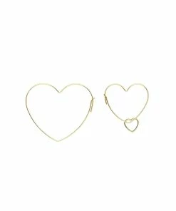 MON PRECIEUX GEM Boucles D'oreilles Cœur Et Pendentif Cœur L