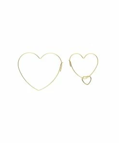 MON PRECIEUX GEM Boucles D'oreilles Cœur Et Pendentif Cœur M
