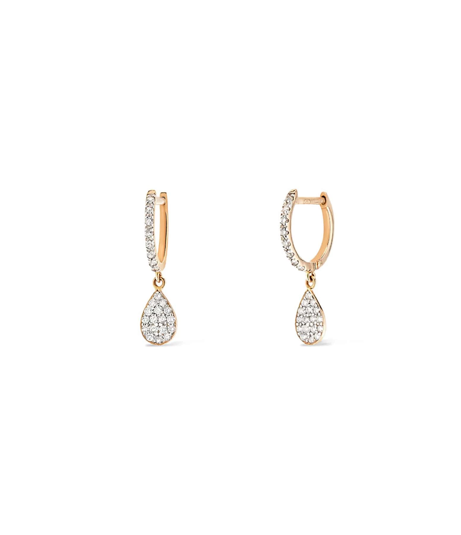 Ginette NY Boucles D'oreilles Bliss Diamants Or Rose 3 Ginette NY Boucles D'oreilles Bliss Diamants Or Rose