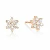 Ginette NY Boucles D'oreilles Star Puces Diamants Or Rose -Boutique Gigi Clozeau bods