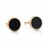 Ginette NY Boucles D'oreilles Ever Disc Or Rose Onyx 1 Ginette NY Boucles D'oreilles Ever Disc Or Rose Onyx -Boutique Gigi Clozeau boeveo