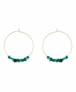 Ginette NY Créoles Jala GM Chrysocolle Or Rose