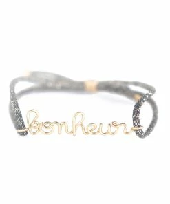 ATELIER PAULIN Bracelet Cordon Lurex Bonheur Gold Filled