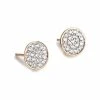Ginette NY Boucles D'oreilles Ellipses & Sequins Ronds Or Rose Diamants 2 Ginette NY Boucles D'oreilles Ellipses & Sequins Ronds Or Rose Diamants -Boutique Gigi Clozeau bosqd round sequin diamond studs