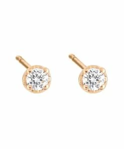 Ginette NY Boucles D'oreilles Tiny Bells Mini Diamants