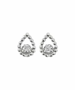 Alternative view of GIGI CLOZEAU Boucles D'oreilles Poire Lucky Diamants