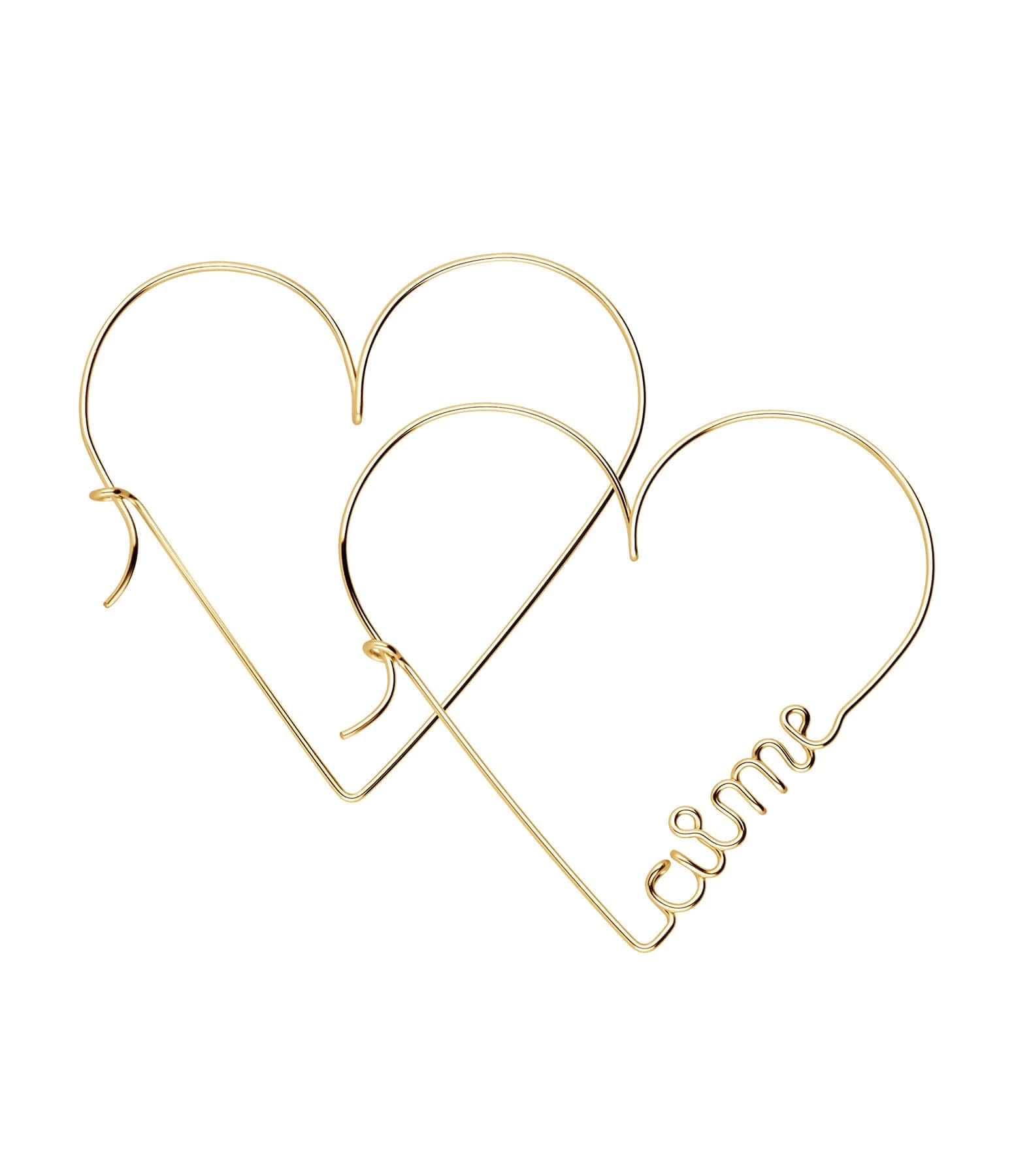 ATELIER PAULIN Créoles Mini Cœur Aime Gold Filled