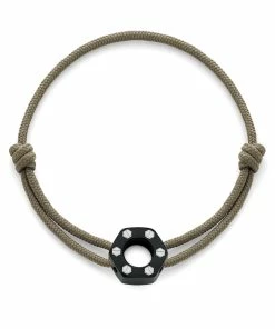 OMEN PARIS Bracelet Lewis Acier Noir