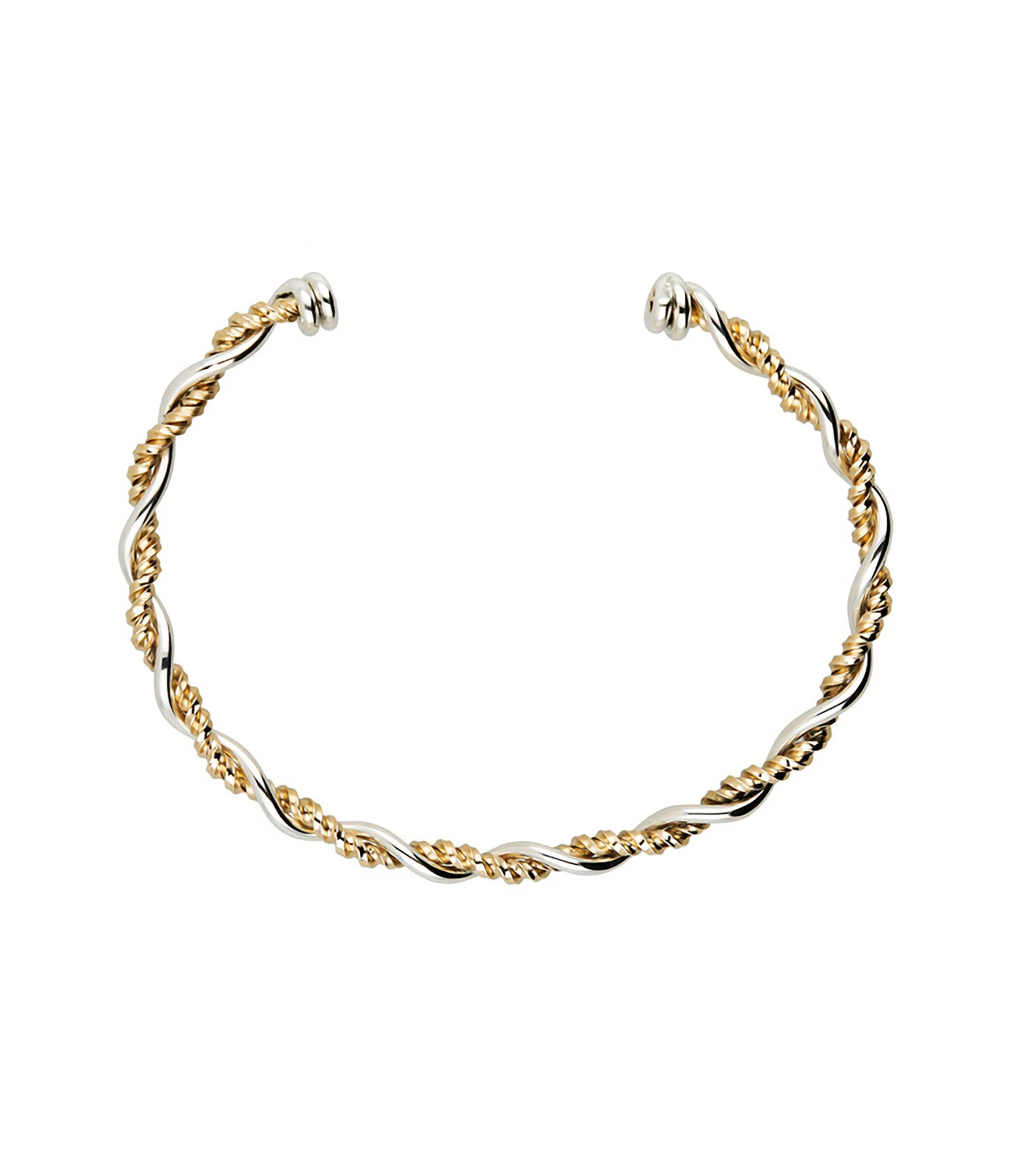 ATELIER PAULIN Jonc Bramble Bimatière Gold Filled Argent 3 ATELIER PAULIN Jonc Bramble Bimatière Gold Filled Argent