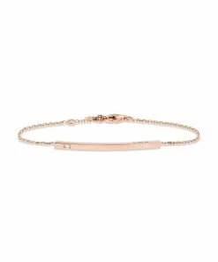 NAVA JOAILLERIE Bracelet Hash One Diamant Or Rose