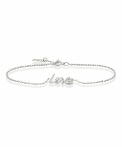 NAVA JOAILLERIE Bracelet Love O Diamants Or Blanc