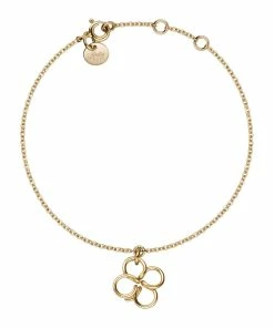 ATELIER PAULIN Bracelet Lucky One Trèfle Gold Filled, Collection Charms