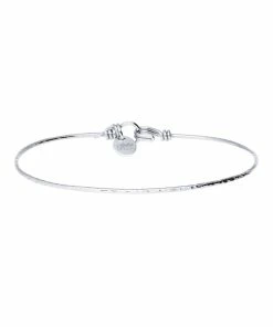 ATELIER PAULIN Jonc Fil Nude Martelé Argentium