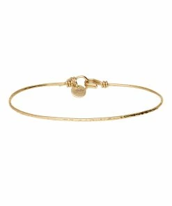 ATELIER PAULIN Jonc Fil Nude Martelé Gold Filled Jaune