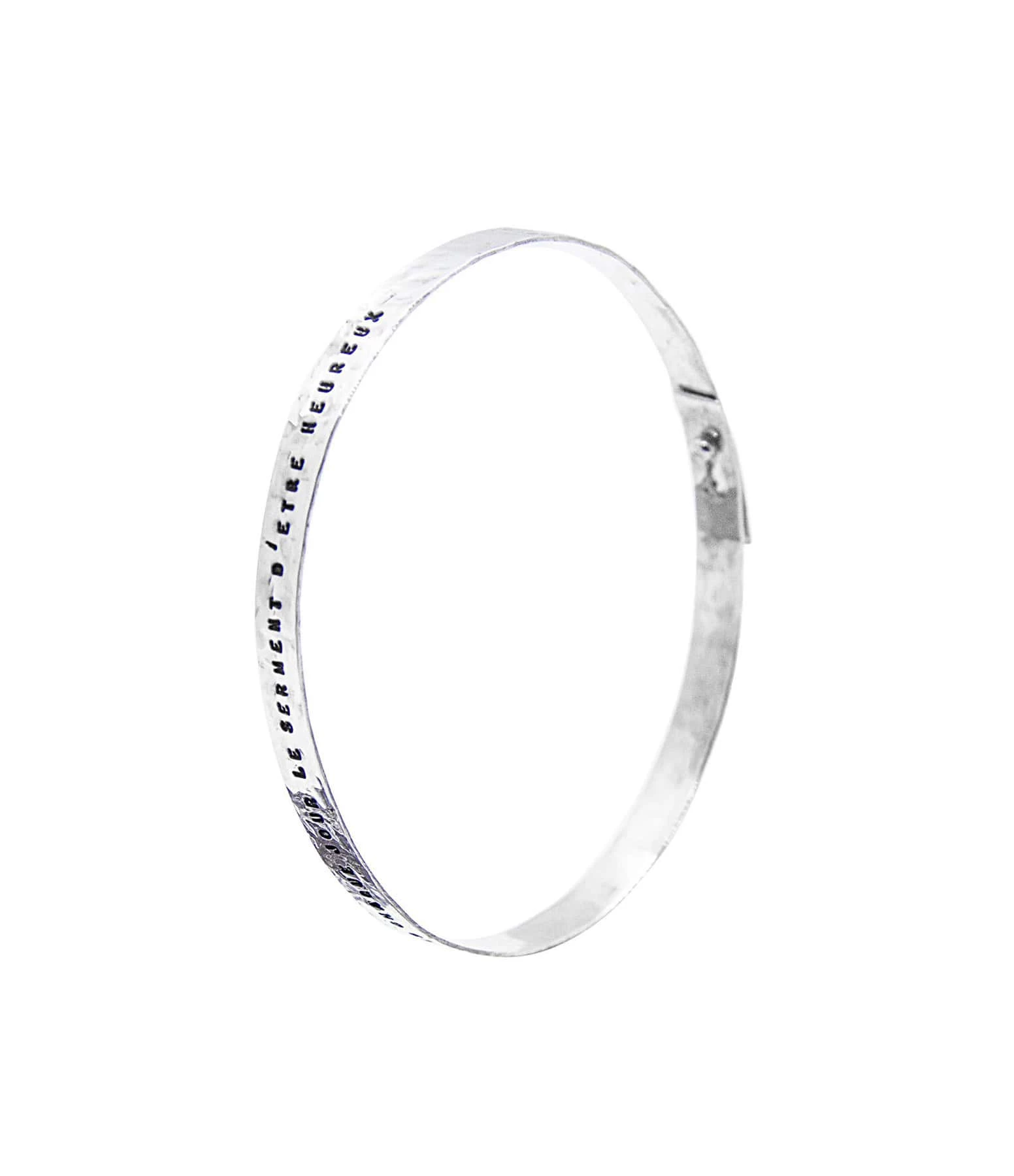 SERGE THORAVAL Jonc Ruban Fin Argent 5 SERGE THORAVAL Jonc Ruban Fin Argent – Image 3