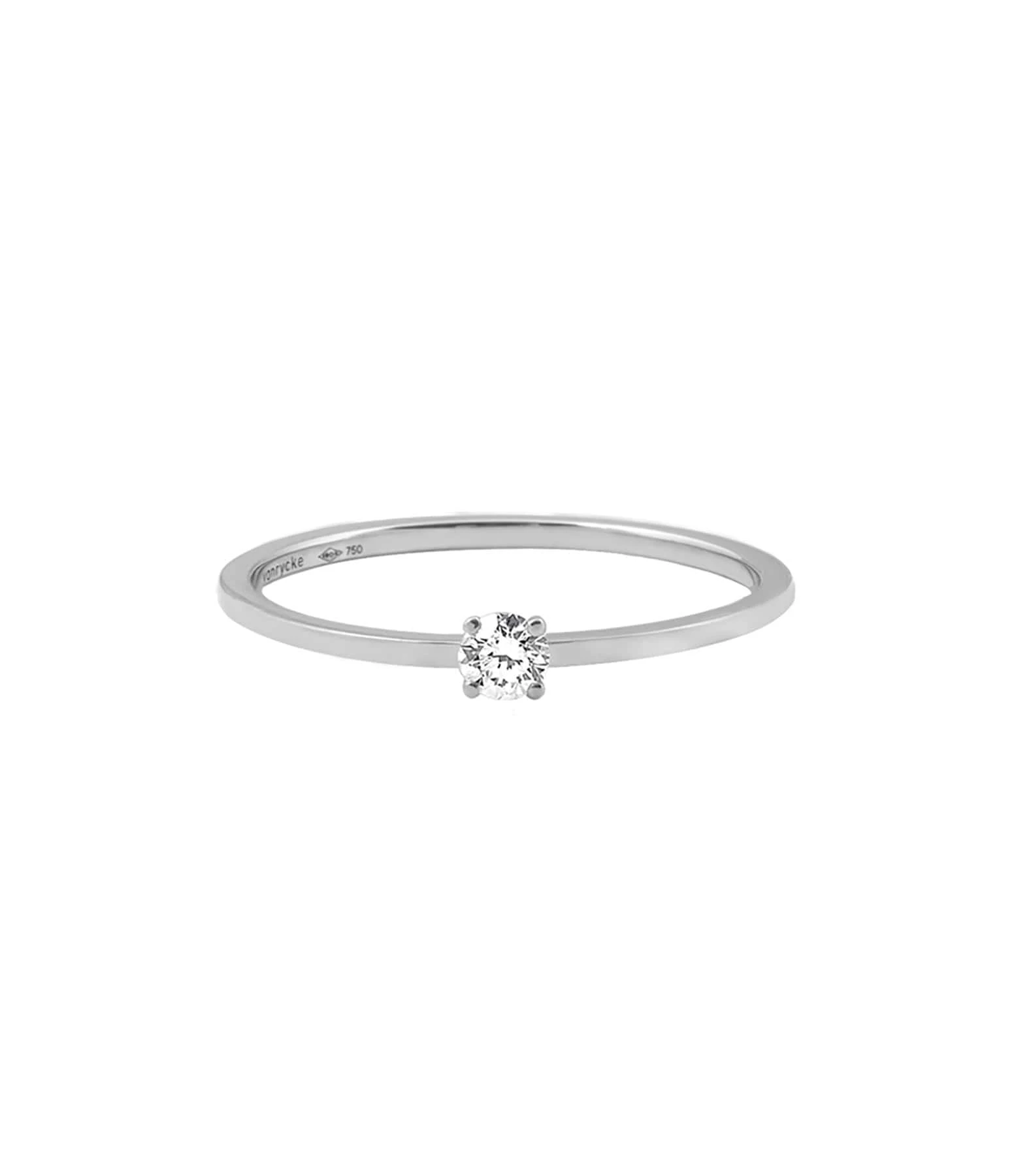 VANRYCKE Bague Valentine Or Blanc Diamant