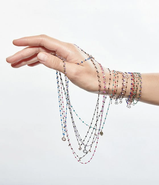 GIGI CLOZEAU Collier Résine Pirate Trésor Diamants Or Blanc – Image 9