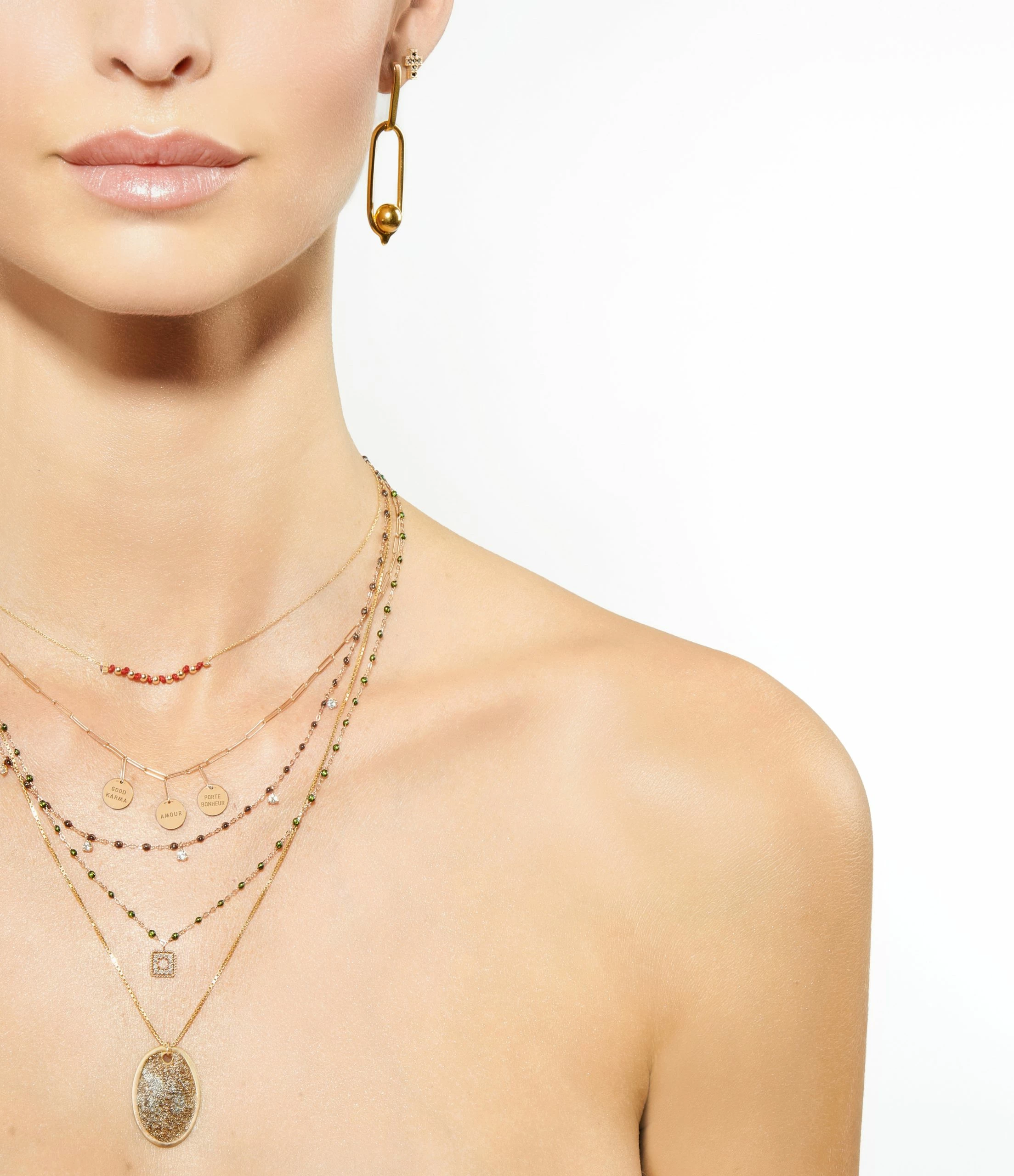 VANRYCKE Collier Shaman 3 Talismans Or Rose 6 VANRYCKE Collier Shaman 3 Talismans Or Rose – Image 4