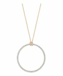 Ginette NY Collier Circles Baby Or Rose Diamants