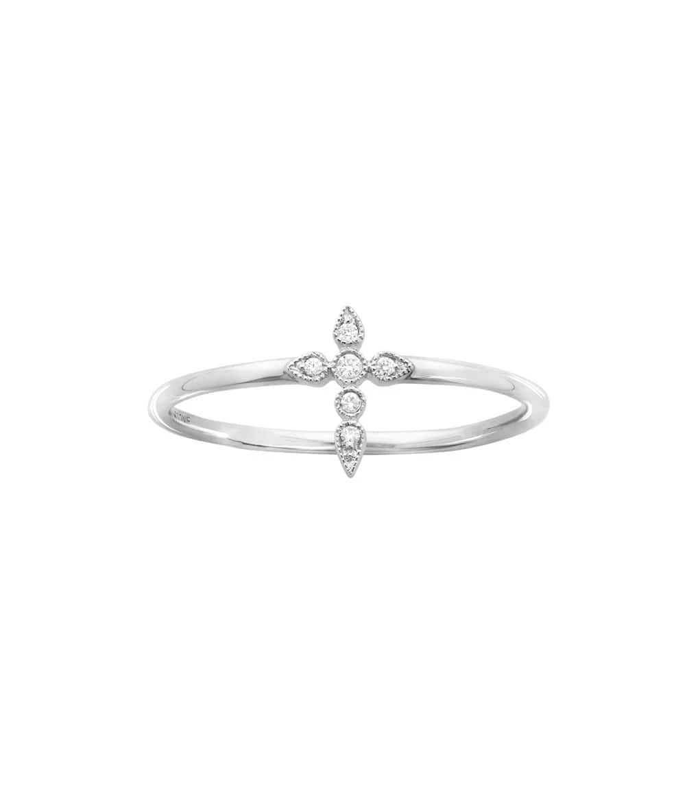 STONE PARIS Bague Céleste Simple Or Diamants 4 STONE PARIS Bague Céleste Simple Or Diamants – Image 2