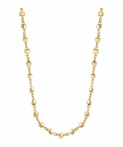 CHARLET Chaîne Maille Diamantée Or Jaune, 50 Cm