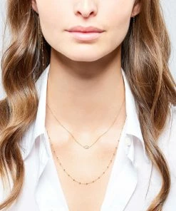 CHARLET Chaîne Massilia Boule Or Jaune, 50 Cm -Boutique Gigi Clozeau charl look20190510 43