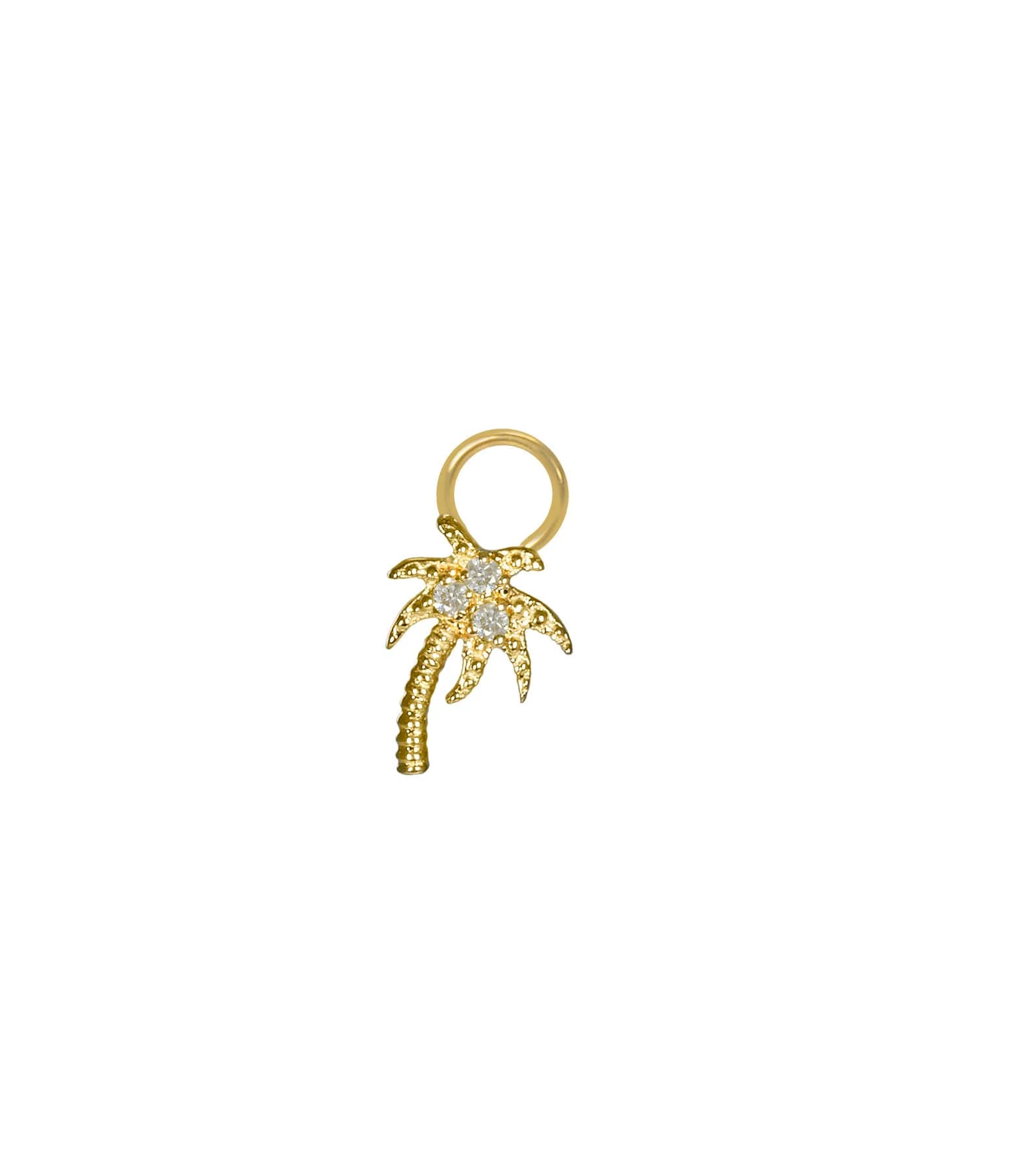 AND...PARIS Mini Charm Palmier Diamants Or 2 AND...PARIS Mini Charm Palmier Diamants Or