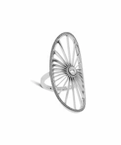 NAVA JOAILLERIE Bague Cheyenne Ovale Diamant Or Blanc