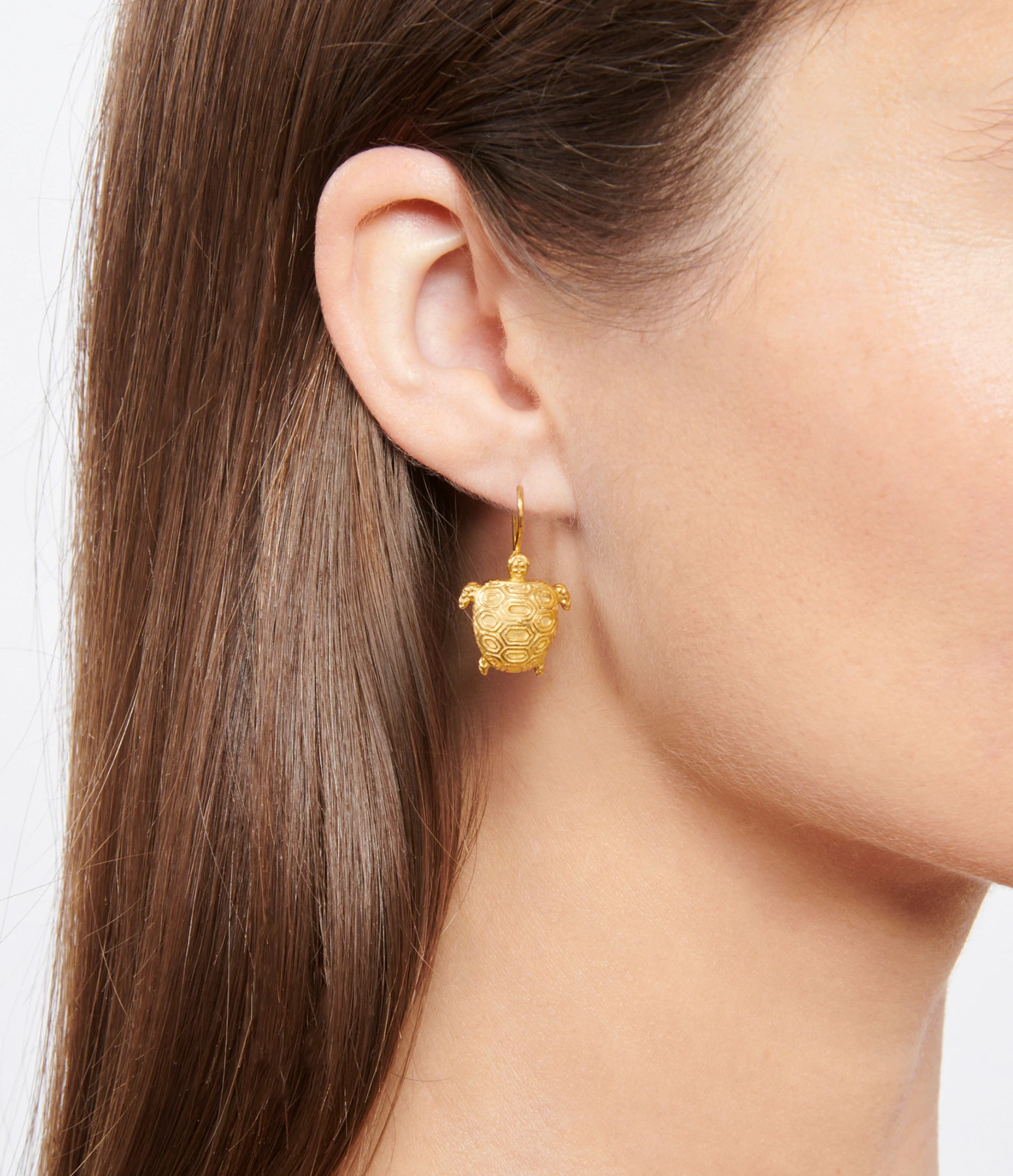 Claris Virot Boucle D'oreille Cléo Tortue Doré (vendue à L'unité) – Image 3