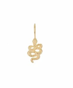Claris Virot Boucle D'oreille Cléo Serpent Doré (vendue à L'unité)