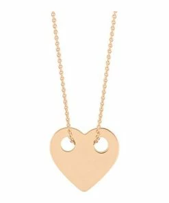 Ginette NY Collier Mini Cœur Or Rose