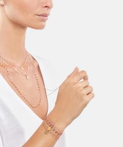 GIGI CLOZEAU Bracelet Perles Résine Fleur Diamant Or Jaune 11 GIGI CLOZEAU Bracelet Perles Résine Fleur Diamant Or Jaune -Boutique Gigi Clozeau clozb look20200617 90