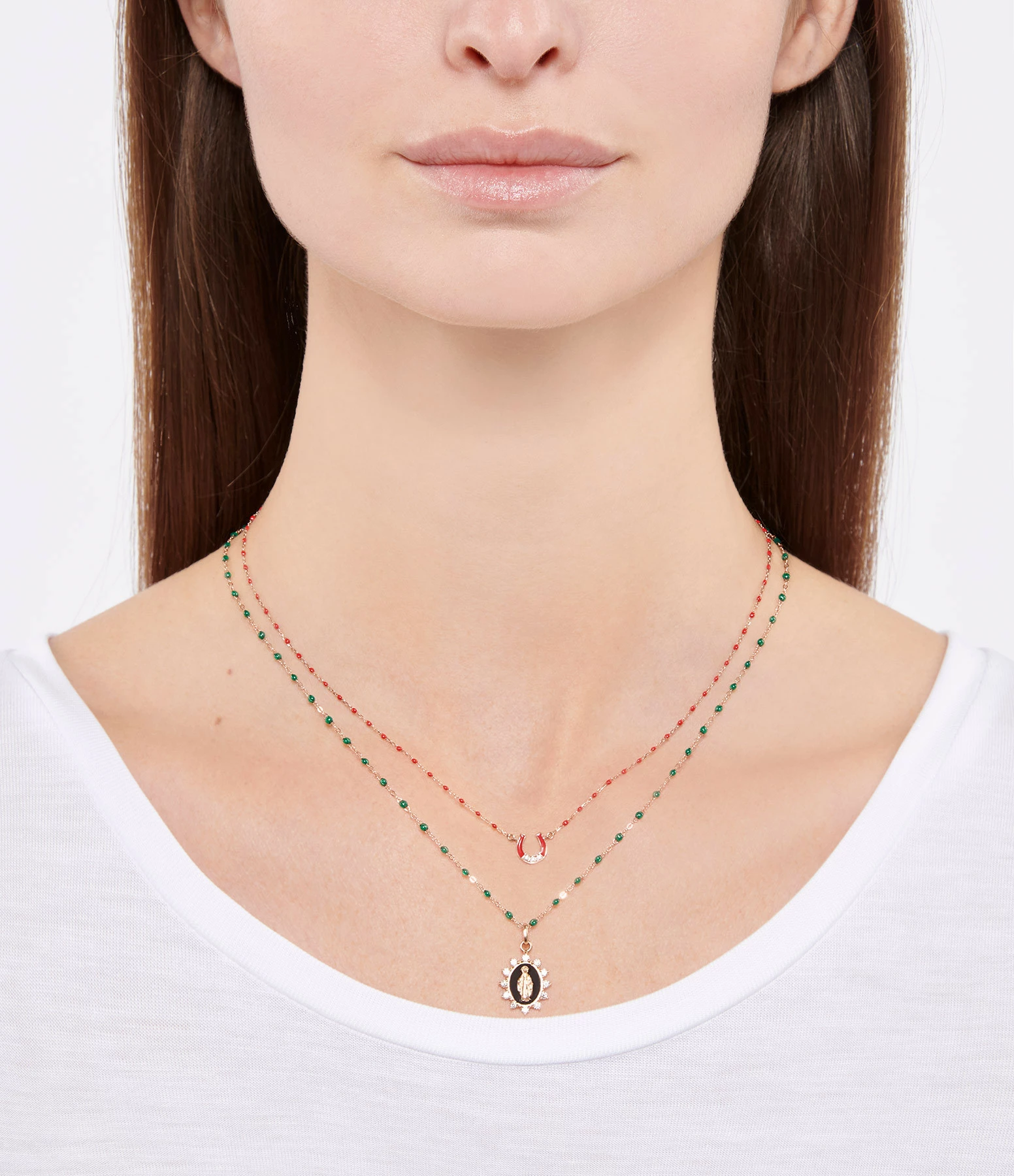 GIGI CLOZEAU Pendentif Madone Suprême GM Diamants Or 6 GIGI CLOZEAU Pendentif Madone Suprême GM Diamants Or – Image 4