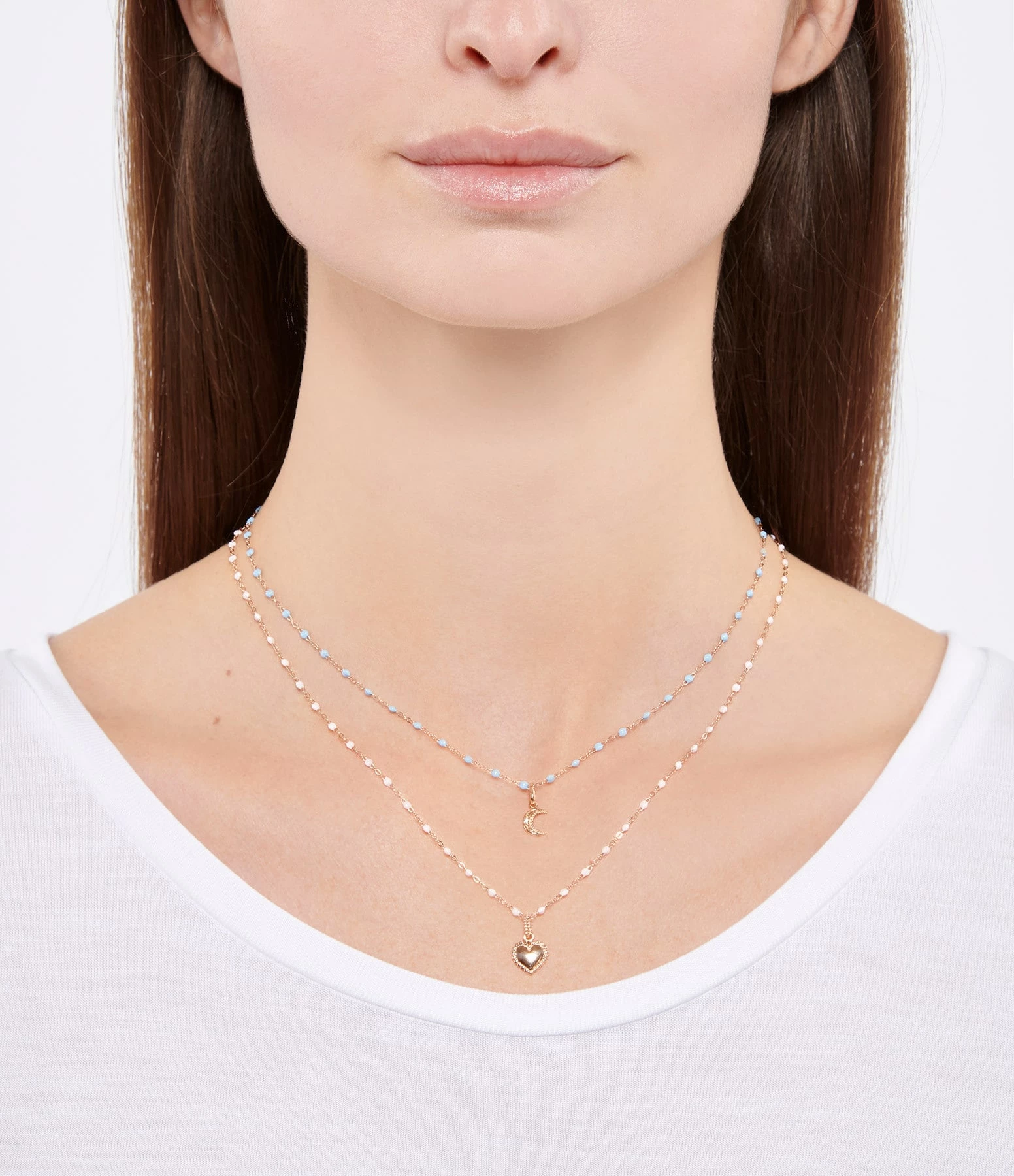 GIGI CLOZEAU Pendentif Lune Diamant Or – Image 5