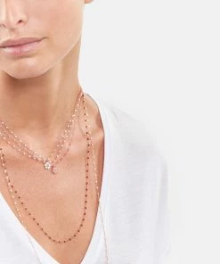 GIGI CLOZEAU Pendentif Résine Fleur Diamant Or Blanc -Boutique Gigi Clozeau clozb look20221116 102