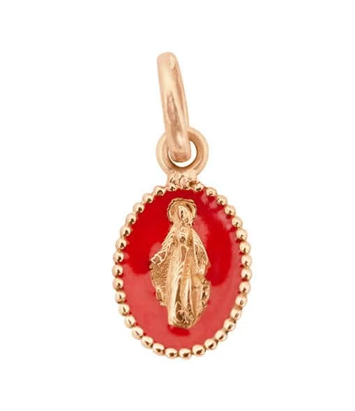 GIGI CLOZEAU Pendentif Médaille Madone Résine Or 7 GIGI CLOZEAU Pendentif Médaille Madone Résine Or – Image 5