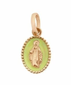 GIGI CLOZEAU Pendentif Médaille Madone Résine Or 13 GIGI CLOZEAU Pendentif Médaille Madone Résine Or -Boutique Gigi Clozeau clz5