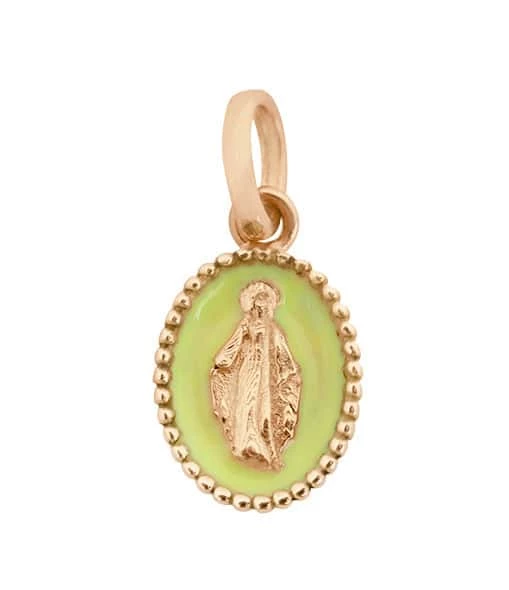 GIGI CLOZEAU Pendentif Médaille Madone Résine Or 5 GIGI CLOZEAU Pendentif Médaille Madone Résine Or – Image 3