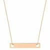 Ginette NY Collier Baguette Mini Or Rose 1 Ginette NY Collier Baguette Mini Or Rose -Boutique Gigi Clozeau cmn004 principale