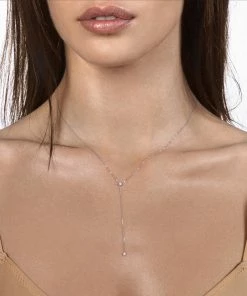 VANRYCKE Collier One Chapelet Diamants Or Blanc -Boutique Gigi Clozeau co2b1 02 vanrycke one collier pendant or blanc 2 diamants 3