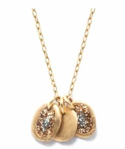 LSONGE Collier Éclat XS 3 Médailles Doré