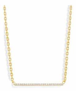 NAVA JOAILLERIE Collier Hash Barrette Diamants Or Jaune