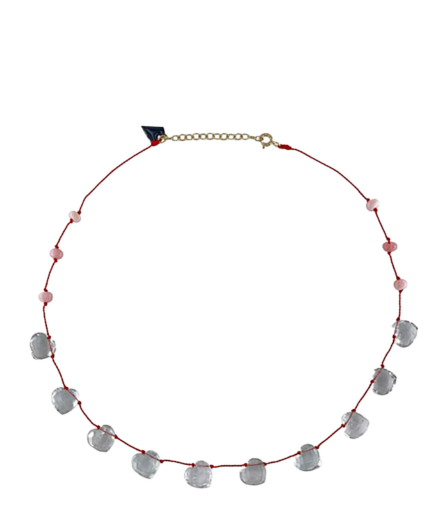 MON PRECIEUX GEM Collier Cœur Facetté Amethyste Opale